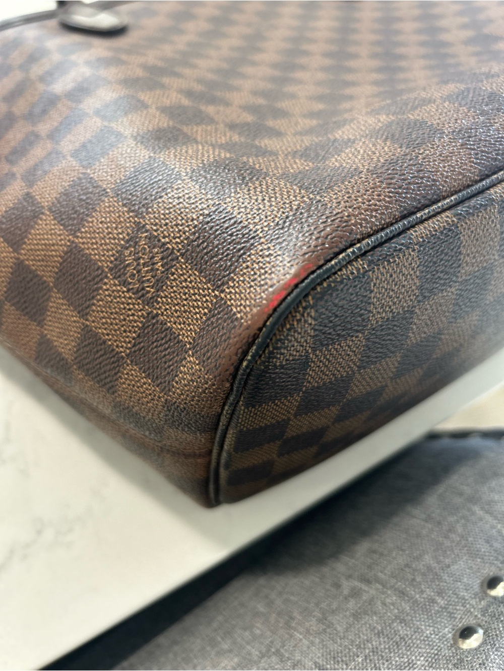 Louis Vuitton Brown Damier Ebene Neverfull mm Tote - Picture 12 of 16